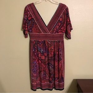 London Times Geometric Stained Glass Dress